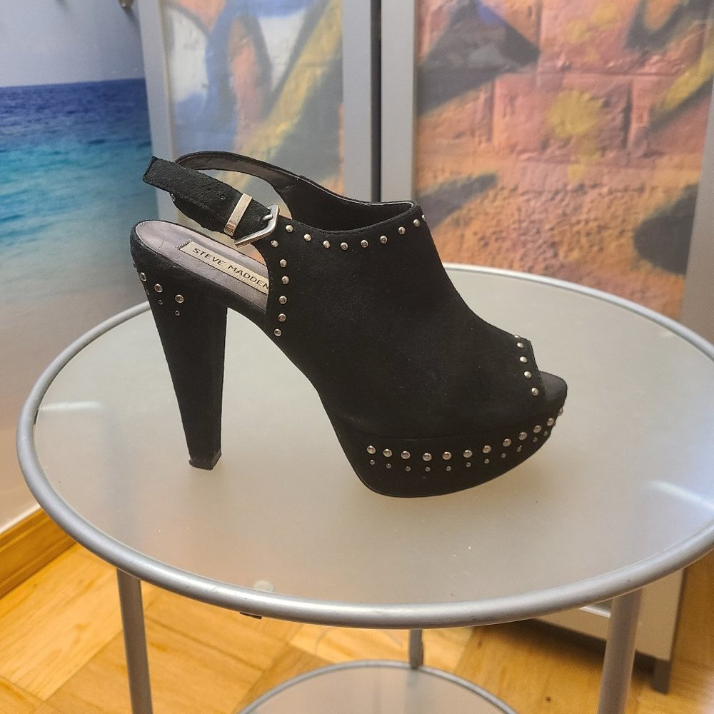Steve Madden CARMENAA Studded Slingbacks suede